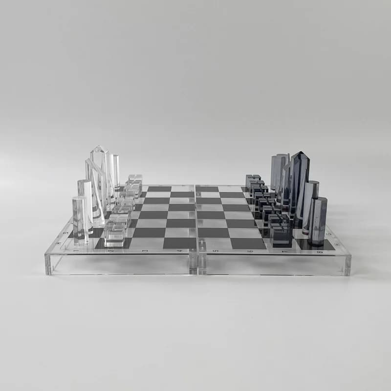 Acrylic Chess Board Chess Transparent Wear Resistant Plexiglass Casual Table Games Acrylic Factory