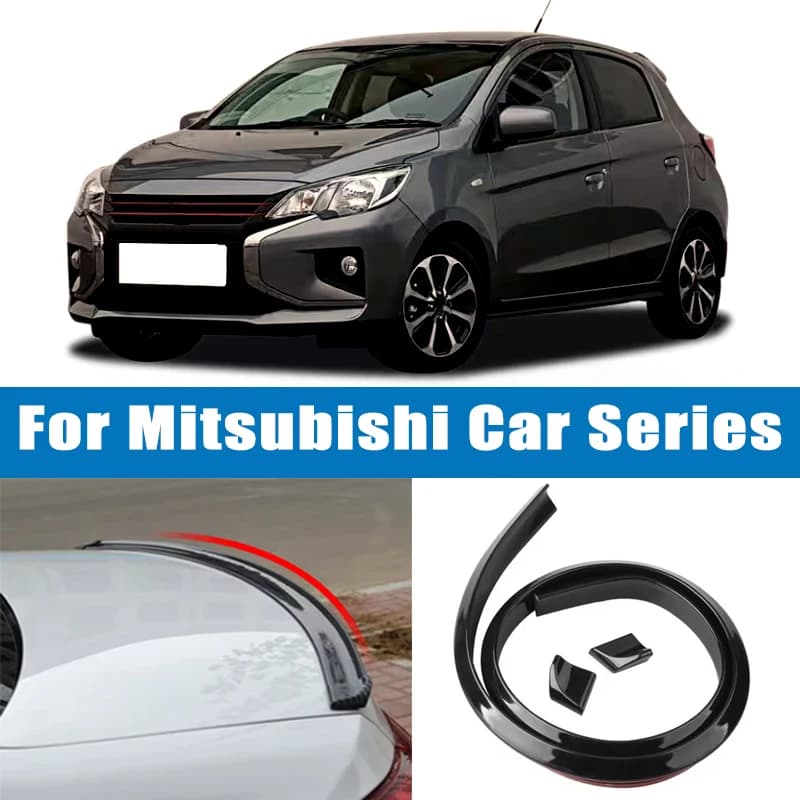 1.5M Car-Styling 5D Carbon Fiber Spoilers Styling DIY Refit Spoiler For Mitsubishi Lancer EX Outlander ASX Pajero Eclipse Cross
