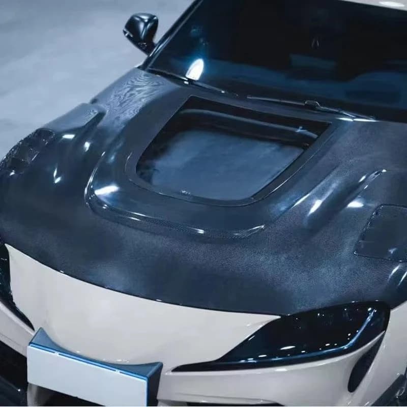 High Quality C Style Hood Carbon Fiber for  Gr Supra A90 A91 Mk5 Hood Car Accessories Carbon Bonnet Engine Cover
