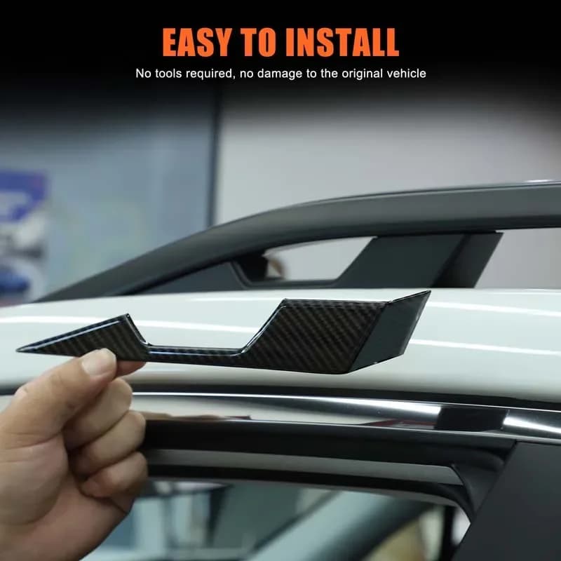 For Subaru Forester 2019-2024 ABS Carbon Fiber Car Luggage Rack Decorative Cover Car Accessories