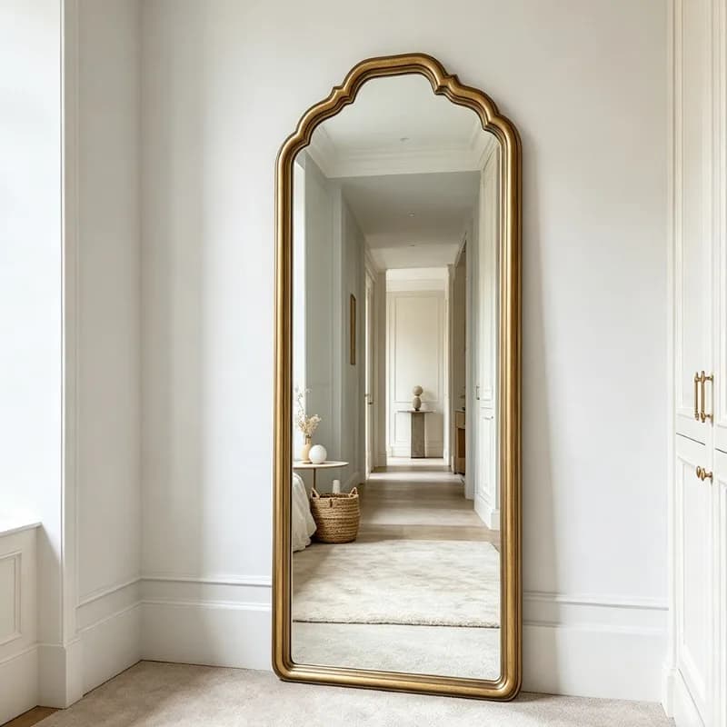 Standing Men Mirror Long Luxury Bedroom Floor Funky Bathroom Girls Full Body Moving Mirror Modern Espelhos Home Decorations