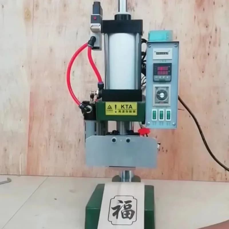Pneumatic Woodworking Marking Machine Fixed Mold Branding Printer for Wood Products Furniture Graphics Patterns