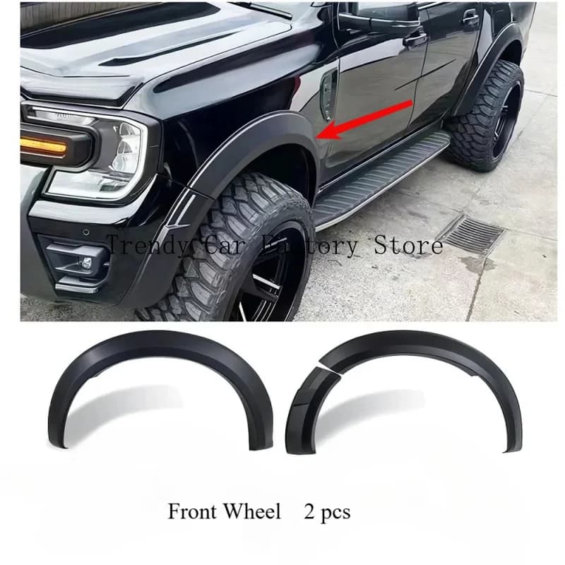 For 2023 T9 F150 Wheel Eyebrow Raptor Wheel Eyebrow Fender Flares Wheel Arch Car Exterior Protect Accessories