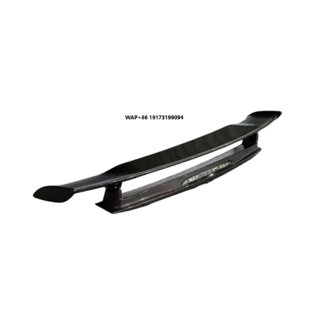 High Quality Double Rear Carbon Fiber Rear Trunk Spoiler Car Wing for  GT Two Door Sports Car
