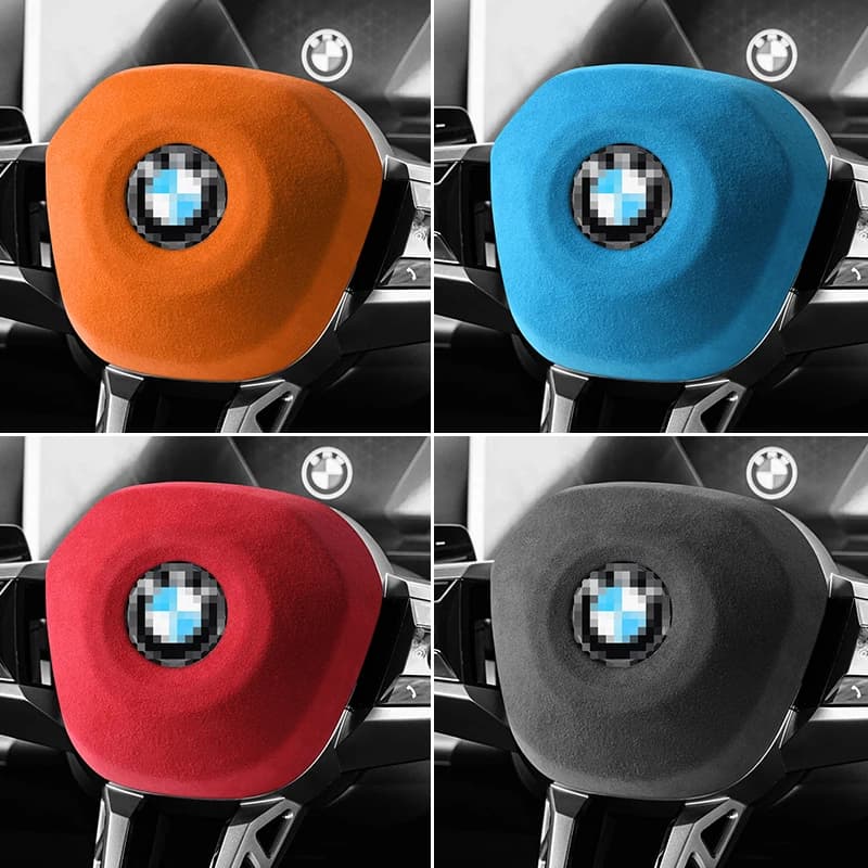 For BMW 5 Series l5 G60 (2023-) X3 G45 (2025-) Steering Wheel Panel Cover Boot Car Premium Interior Tuning Accessories Style B