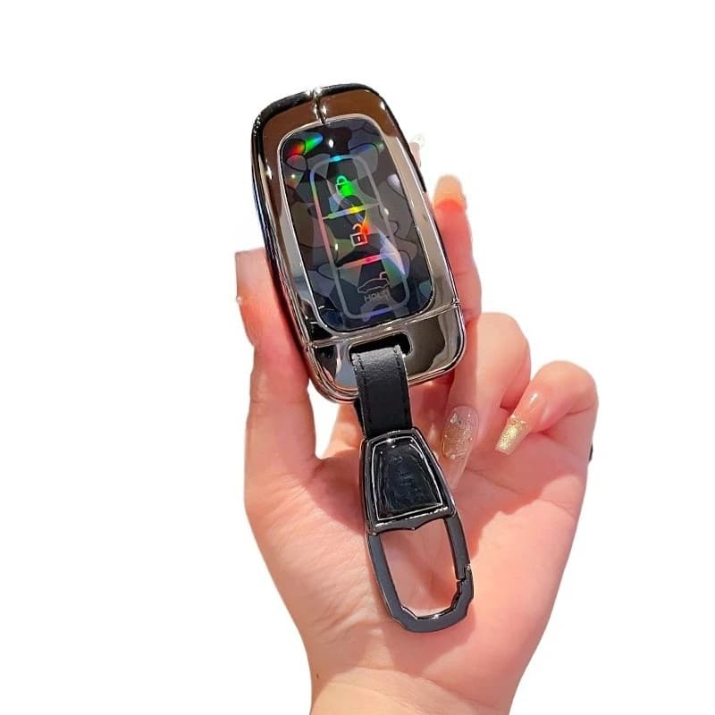 Premium Zinc Alloy Key Cover Case for Hyundai Ix35/Veloster/Langdong/Sonata 8/SantaFe/Genesis Coupe - Protective Key Fob Shell