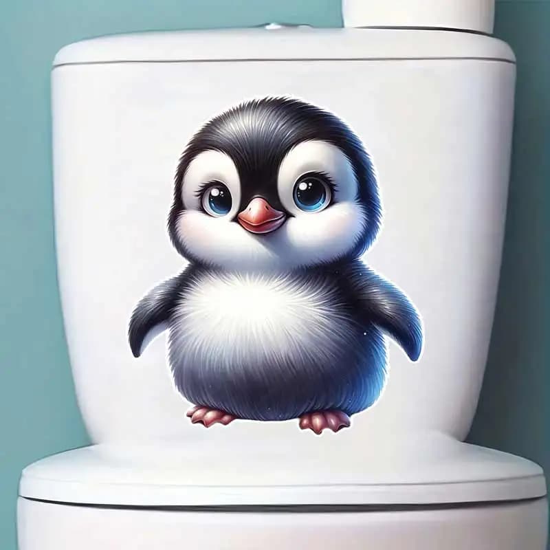 Cute Baby Penguin Wall Sticker Baby Kids Room Decoration Mural Self-adhesive Bedroom Home Wallpaper Nursery Decor Decals S798