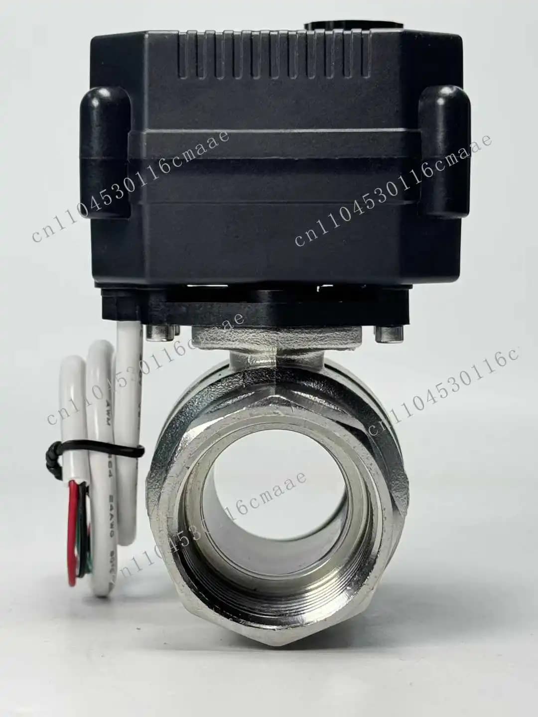 1 'SS304 electric ball valve 2-way water valve actuator DC24V two-wire system, automatic reset after power failure
