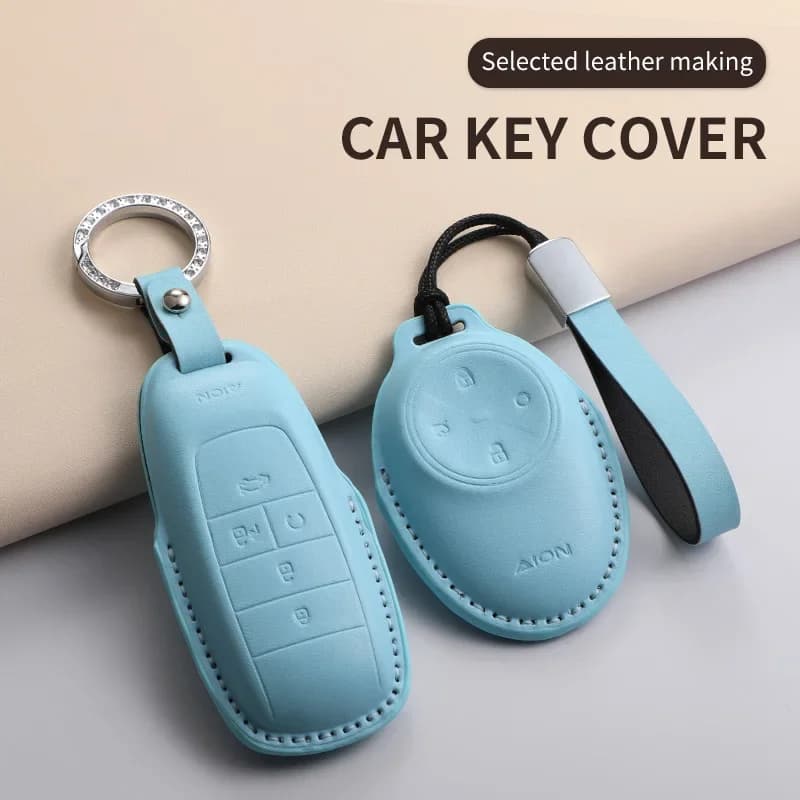 For GAC AION UT Y RT V S PLUS LX Smart Remote Car Key For AION PU Leather Keychain Shell Case Protection Shell Auto Accessories