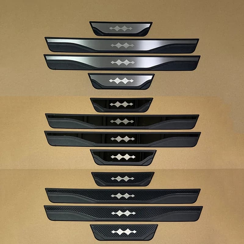 For Leopard 5 Leopard 8 2024 2025 2026 2027 Door Sill Plate Stainless Steel Plastic Car 3D Trims Interiors Accessories Auto Part