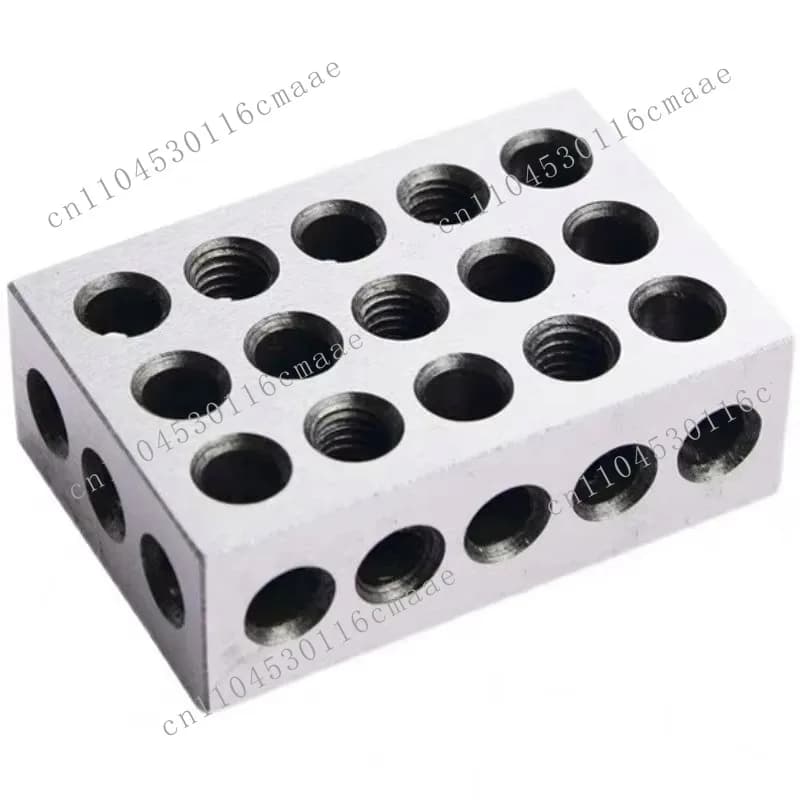 Machine Tools 2Pc Sparallel Clamping Block Set 23 Holes 1-2-3" Block Gauge High Precision 123 Parallel  Blocks