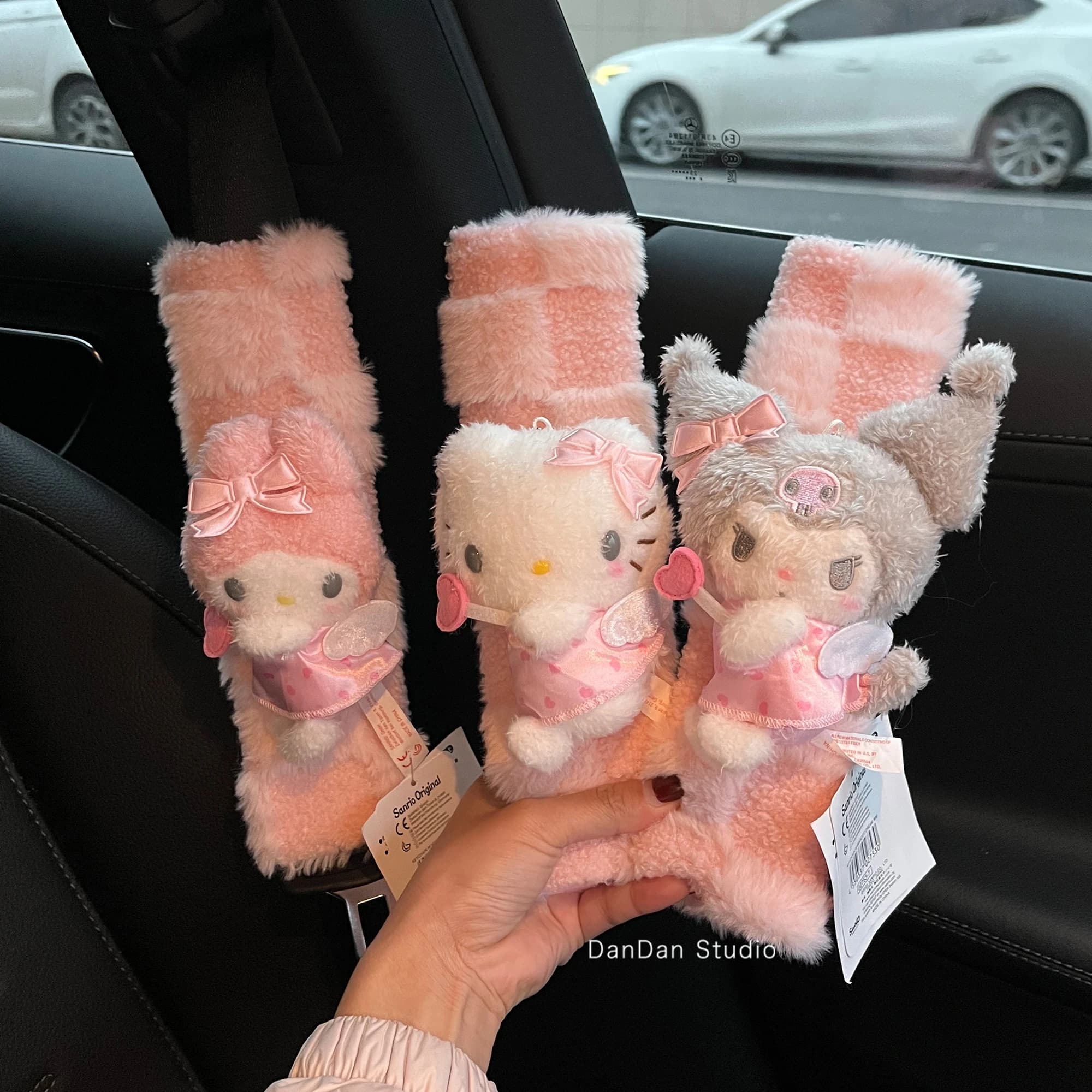 Dream Angel Car Seat Belt Shoulder Cover Decompression Comfort Car Accessories Safety Belt Protective Cover