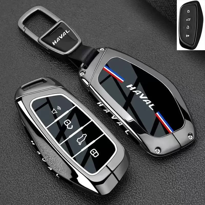 Premium Zinc Alloy Key Cover Case for Haval H6L/H2/H4/H7/H8/H9/F5/F7X/H5/Jolion/M6 Plus - Protective Key Fob Shell