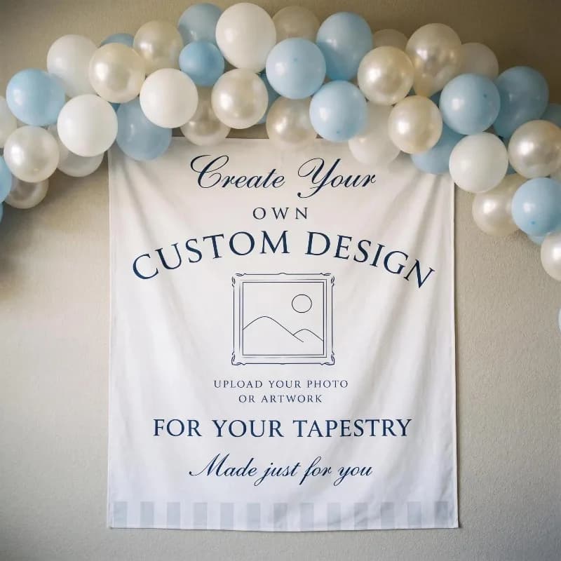 Custom 1pc Only Sewing Party Banner Backdrop with Install Kit Accessory, Easy to Hang - as Wedding, Birthday Background Decor
