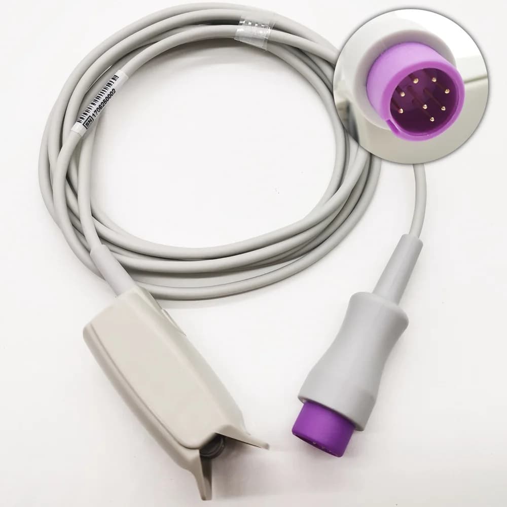 Compatible Mindrays T5 Adult Finger Clip Sensor Probe Fit Masimos Accessory