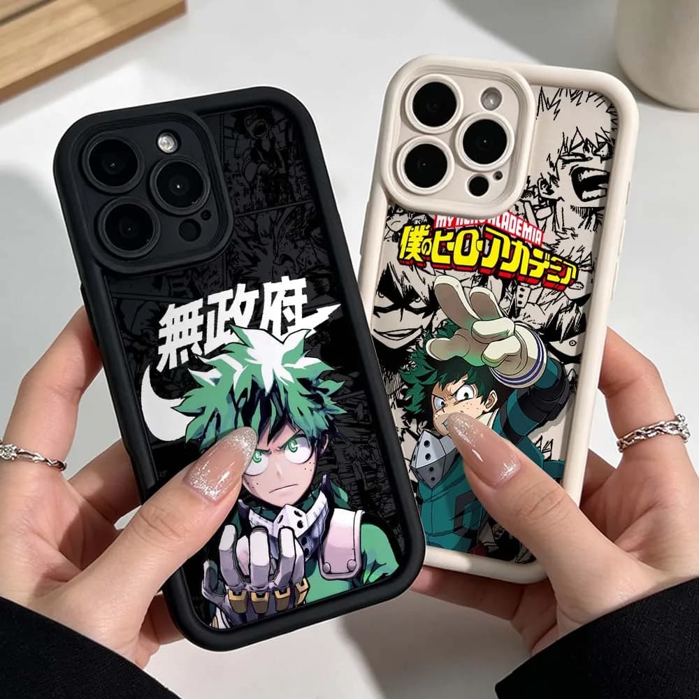 My Hero Academia Phone Case For Apple iPhone 17 16 15 14 13 12 11 Mini Plus Pro Max Eye Ladder Silicone Cover