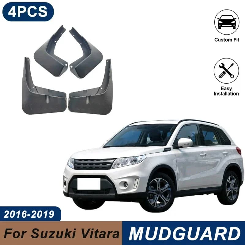 4PCS Car Mud Flaps For Suzuki Vitara 2016-2019 Waterproof Anti-Splash Fender Mudguards Auto Exterior Accessories