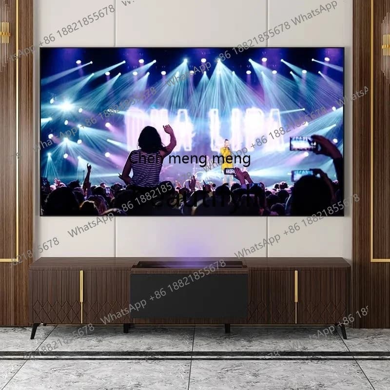 N178 88-100-120 inch laser TV cabinet electric intelligent projection short focus special telescopic floor cabinet