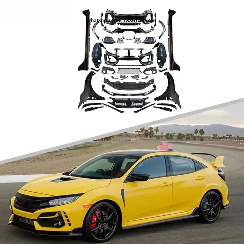 For s CIVICs Sedan 2016-2022 2020 Type-R Style 1-1 Wide Body Kit