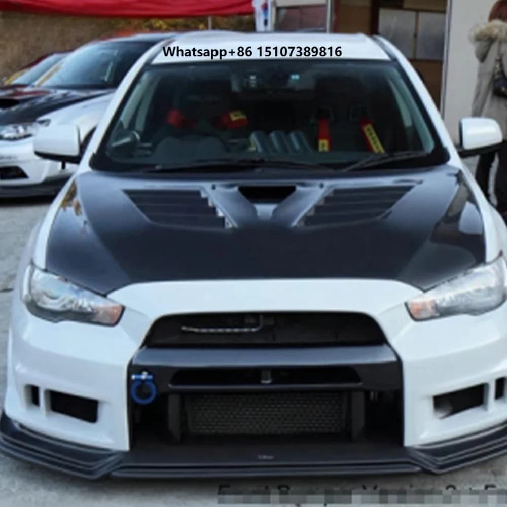 For Evolution X EVO 10 CZ4A Sedan 07-16 VRS Style Carbon Bonnet Hood