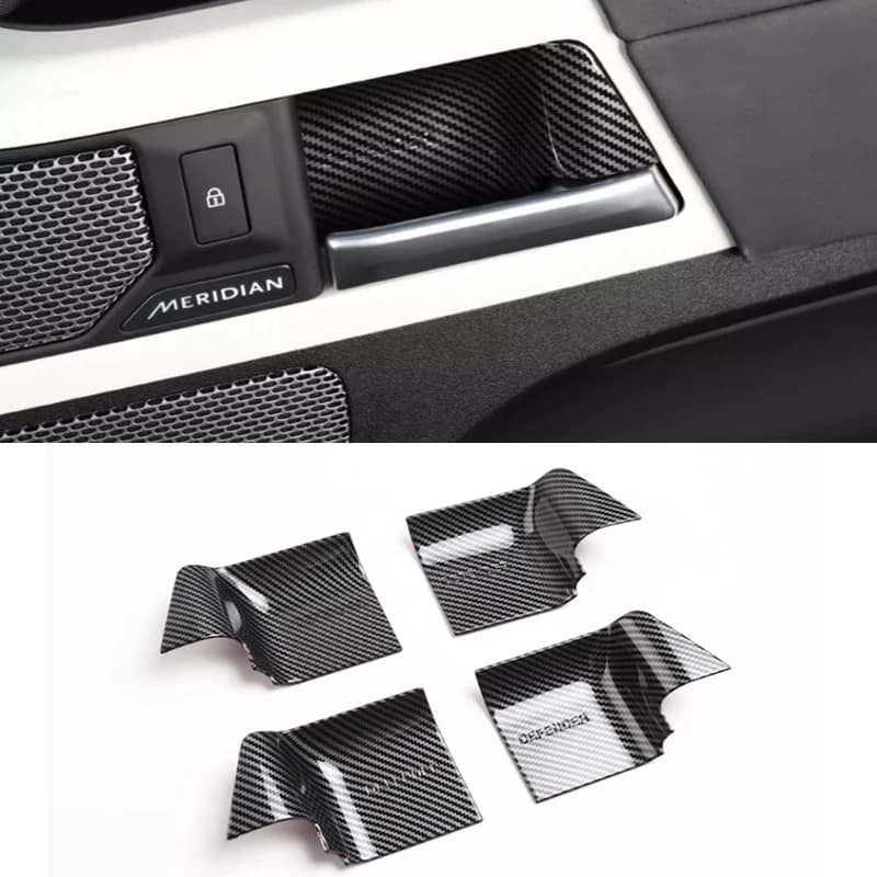 For Land Rover Defender 90 110 130 2020-2024 car styling ABS Car Inner Door Bowl Cover Trim Sticker Car Accessories