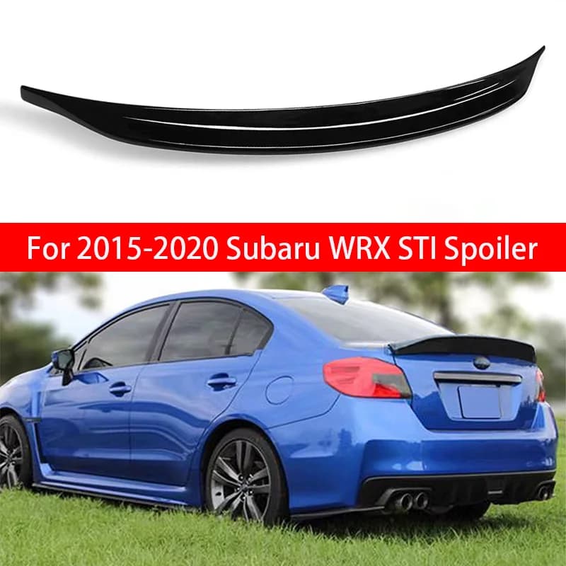 For Subaru WRX STI 2014 2015 2016 2017 2018 2019 2020 2021 ABS Rear Trunk Spoiler Wing Back Boot Lip Cover Car Styling