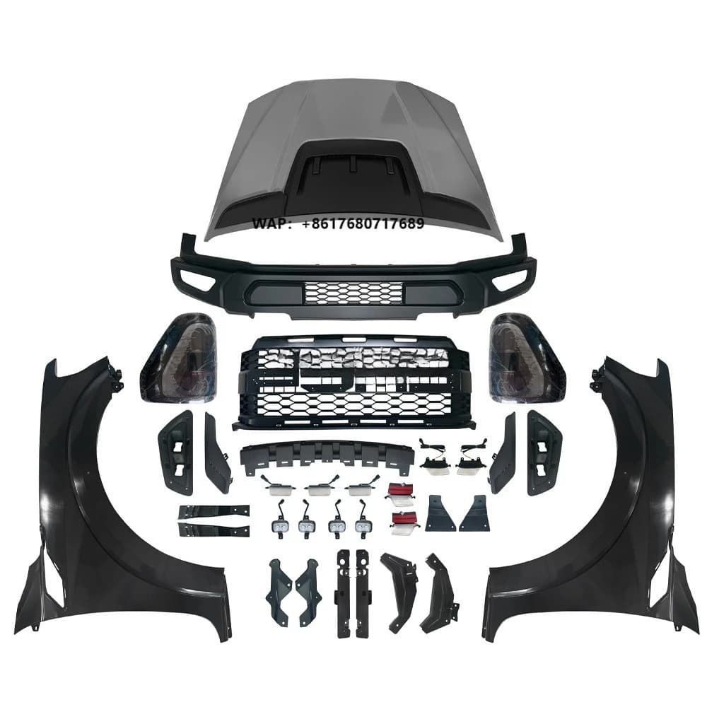 High Quality Auto Body Kit 2012-2021 Ranger Accessories T6 T7 T8 Car Bumpers for Ranger Upgrade F150 Raptor Bodykit