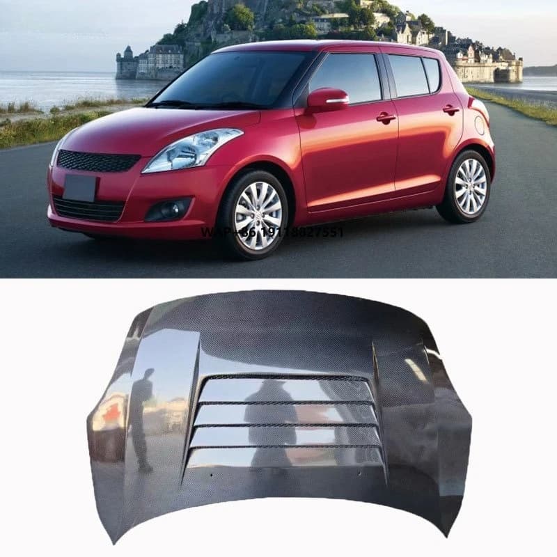 Carbon Fiber Air Outlet Carbon Bonnet Hood for Swift 2005-2008 Sport ZC31S ZC11S ZC21S ZC71S ZD11S ZD21S