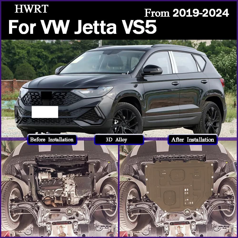 For VW Jetta VS5 2019-2024 1.4T Engine Guard Board Splash Shield Mud Fender Plate Cover Mudflap Mudapron Mudguard Higher Quality