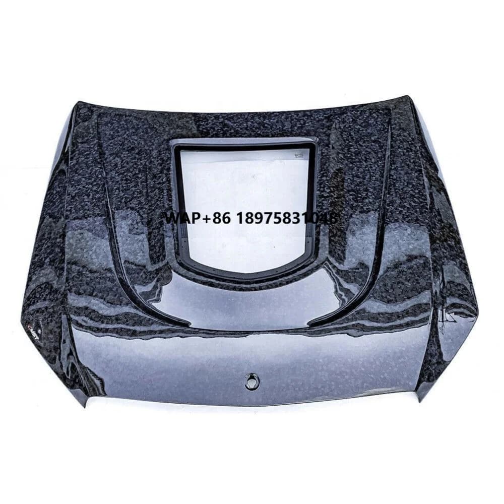 New Style Forged Carbon Fiber Front Hood Bonnet With Glass Fit for W205 Sedan C300 C43 C Coupe 2D 4D 15-20