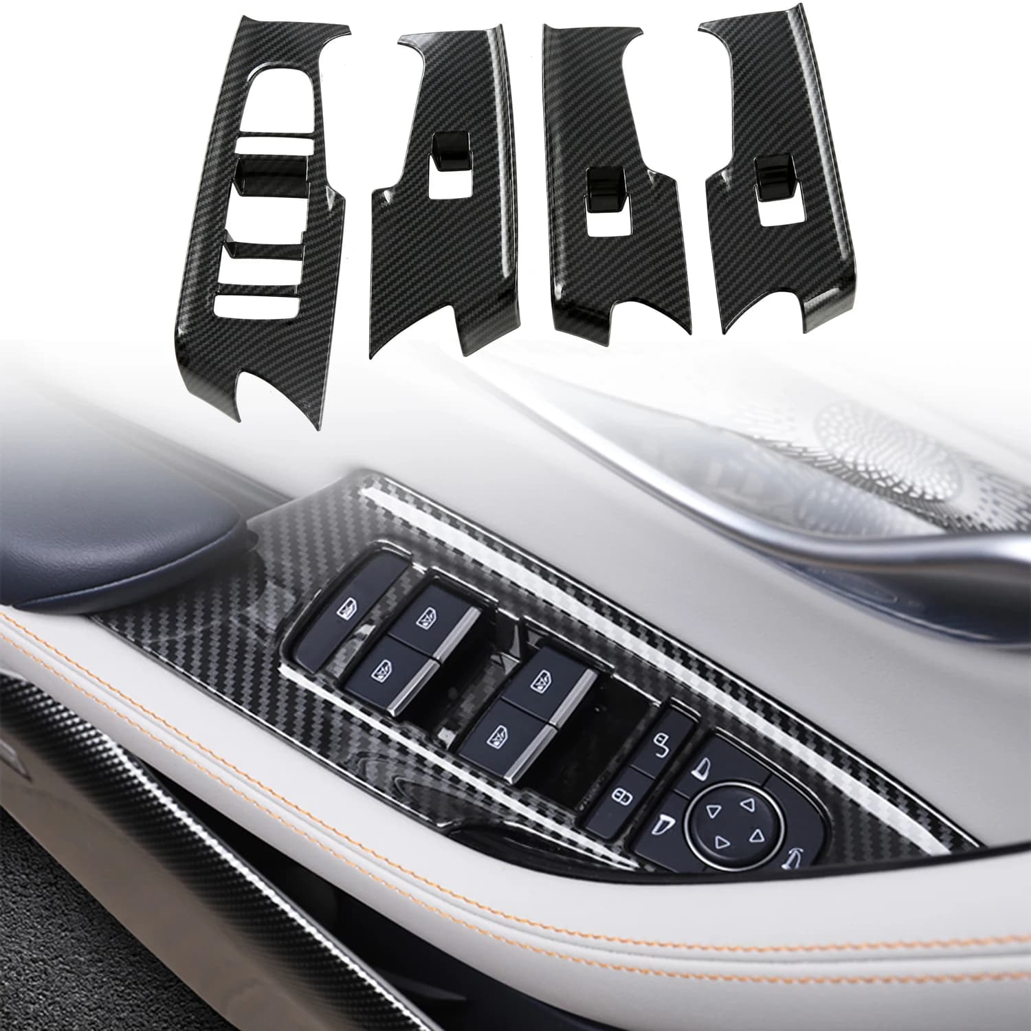 LHD! For BYD Song Plus DM-i EV / Sealion 6 / Seal U Champion Edition 2021-2025 Car Interior Door Window Lift Switch Cover Trim