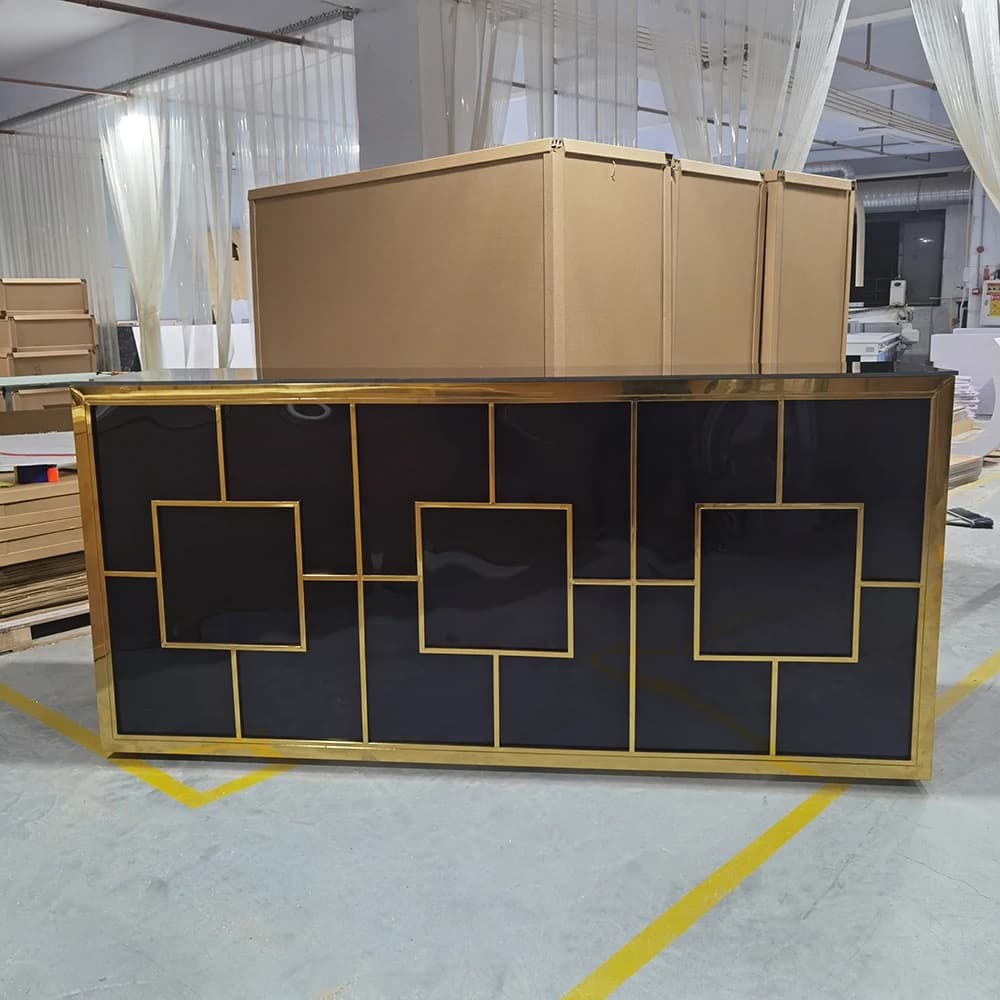 Fancy Modern Rectangle Acrylic Wedding Dinning Table Set Bar Table For banquet Party Event Decoration