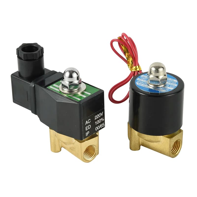 Voltage AC220V Volt DC24V 2w Normally Closed Brass Solenoid Water Valve Gas Normally Closed 2/2 Temperature Oil Valve