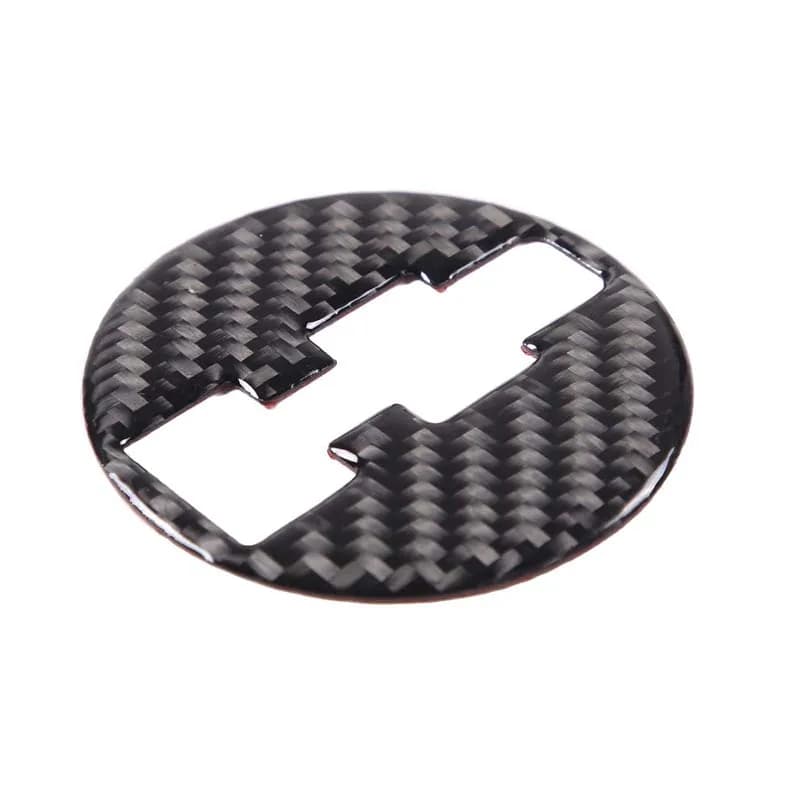 For Hummer H3 2005-2009 Soft Carbon Fiber Car Steering Wheel Logo Cover Trim Sticker Interior Car Accessories