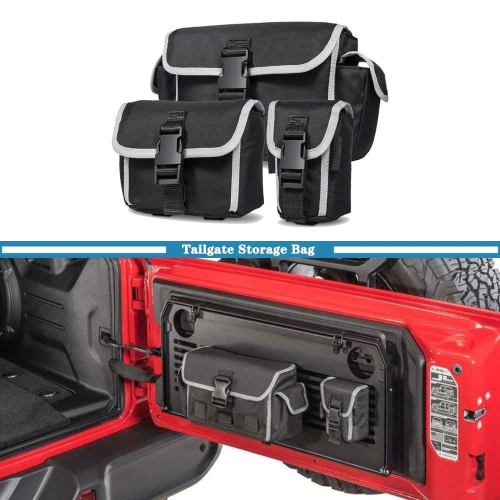 Car Storage Bag Tailgate Door Seatback Organizer for Jeep Wrangler TJ JK JL Gladiator JT Rubicon 1997-2023 Interior Accessories