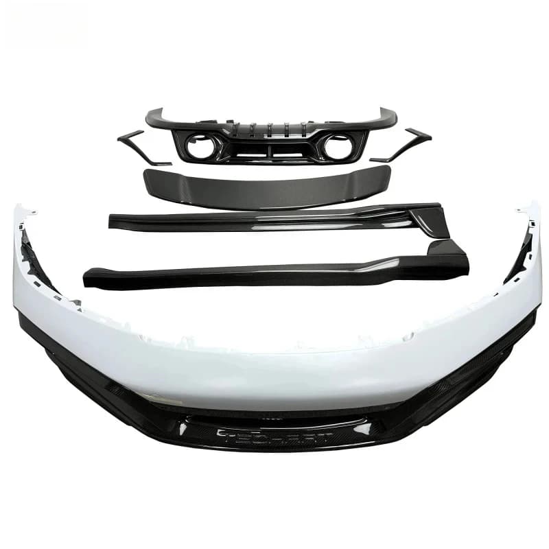 Premium Car Accsori Tehart Style Dry Partial Carbon Fiber Body Kit With Front Bumper Rear Diffuser Spoiler  Durle