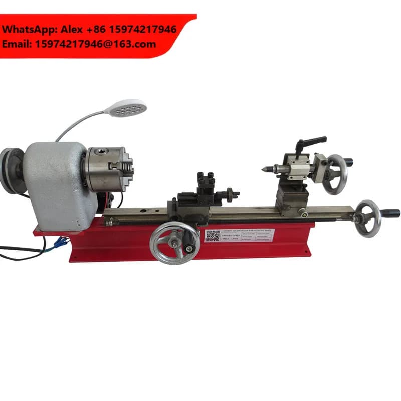 Mini Extended 4 Jaw Woodworking Lathe Compact Desktop Small Lathe DIY Research Home Use