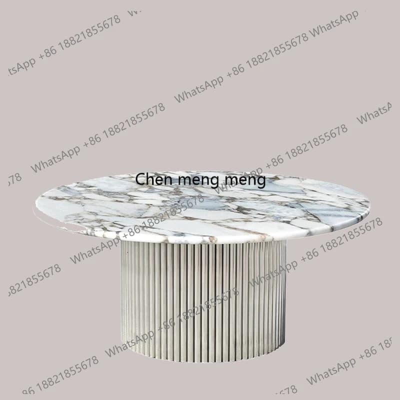 Aesthetic Standing Coffee Table Round Italian Decoration Coffee Table Modern Living Room  Furniture