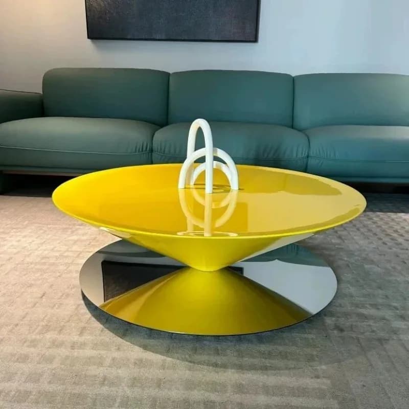 Retro Vintage Side Table Classic Modern Nesting Storage Coffee Table Space Designer Round Coutchtisch Living Room Furniture