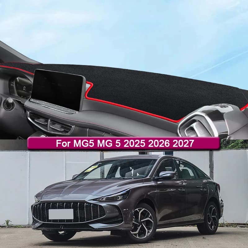 Car Styling For MG5 MG 5 2025 2026 2027 Car Dashboard Protective Mat Shade Cushion Pad Rose Carpet Mat Cover Auto Accessories