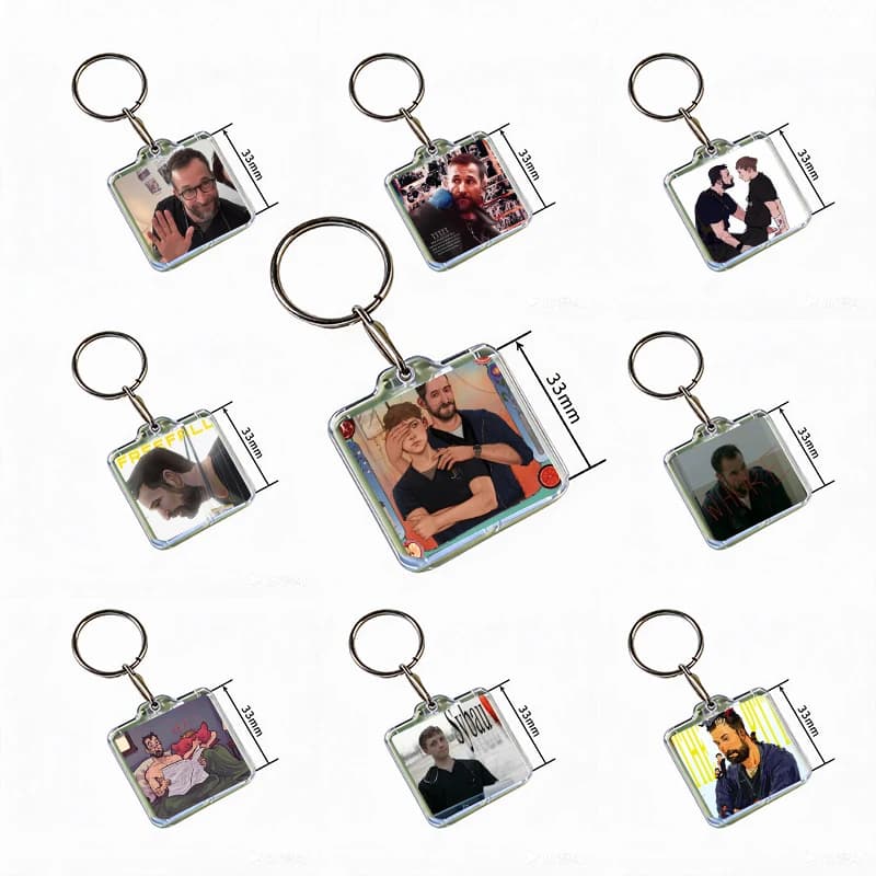 Dr. Jack Dr. Robby Acrylic Keychain Handmade Hanging Ornaments for Clothes Backpack Decoration Accessories Gifts with Friends