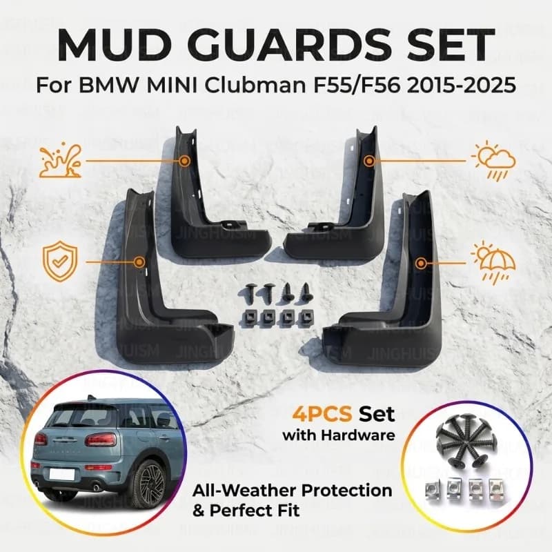 Mudguards FOR BMW MINI Clubman F55 3Door F56 5Door  2015-2025 Fenders Car Mud Flaps Splash Guards ABS Accessories Anti Mud Sand