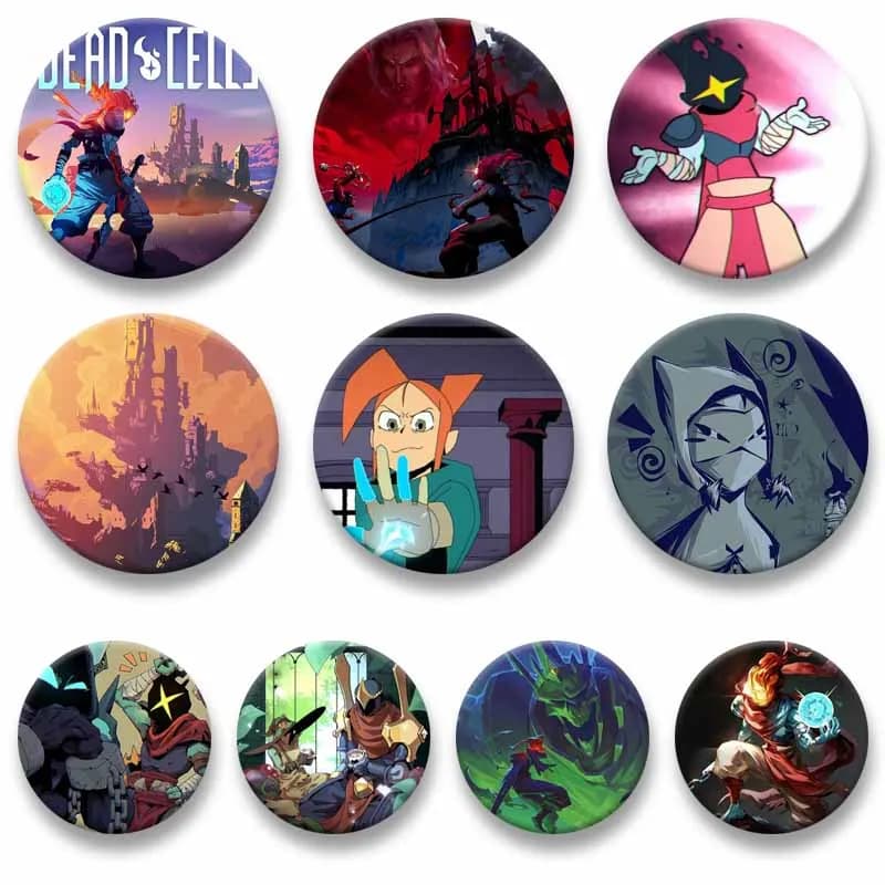 Survival Game Dead Cells Lapel Pins Cartoon Role Cosplay Brooch Anime Badges Bag Hat Shirt Decorations Jewelry Accessories Gifts