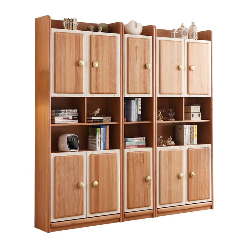 LH all solid wood bookcase against the wall bookcase cabinet oak combination study furniture