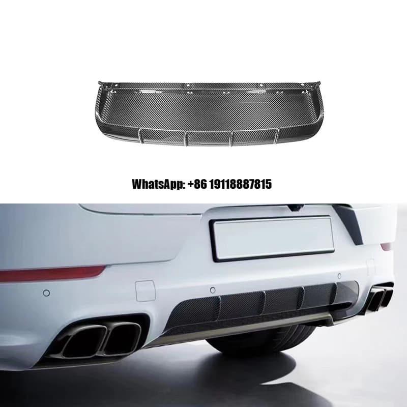 2018-2023 Car Upgrade Sport Design Carbon Fiber Rear Lip Upgrade New Condition Lower Deflector for Cayenne GTS