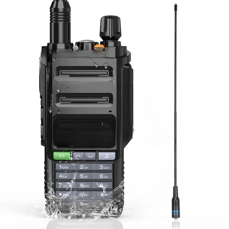 UV-9R Pro IP68 Waterproof Walkie Talkie Dual Band VHF UHF Long Range UV-9R Plus Portable Ham Two Way Radio For Hunting