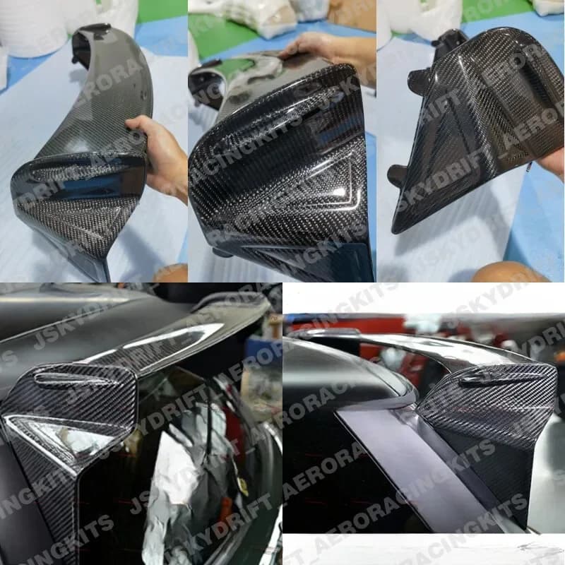 For Mini Cooper S Hatchback R56 Carbon Fiber Rear Roof Spoiler Wing Lip Bodykits