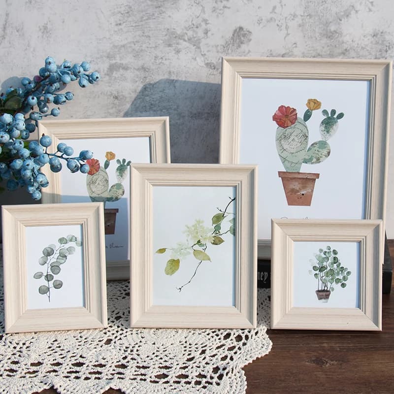 5/6/7/8/10 Inch Quality Photo Frame For Living Room Bedroom Desktop Picture Frames Wall Hanging Simple Art Painting Frames 1PC