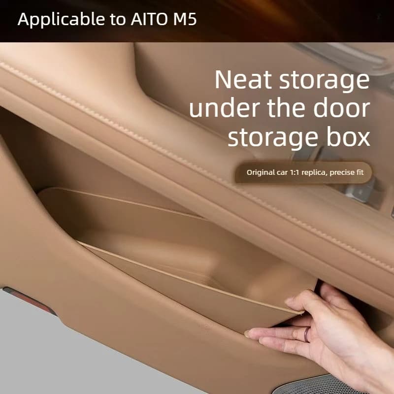 Suitable for AITO M5 Car Door Storage Dedicated Door Storage Box Interior Modification Accessories
