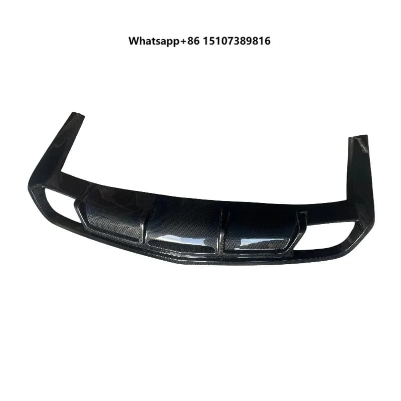 For CTS 3rd Gen 2013-2019 Carbon Fiber Rear Bumper Diffuser Rear Lip Car Exterior Body Kit